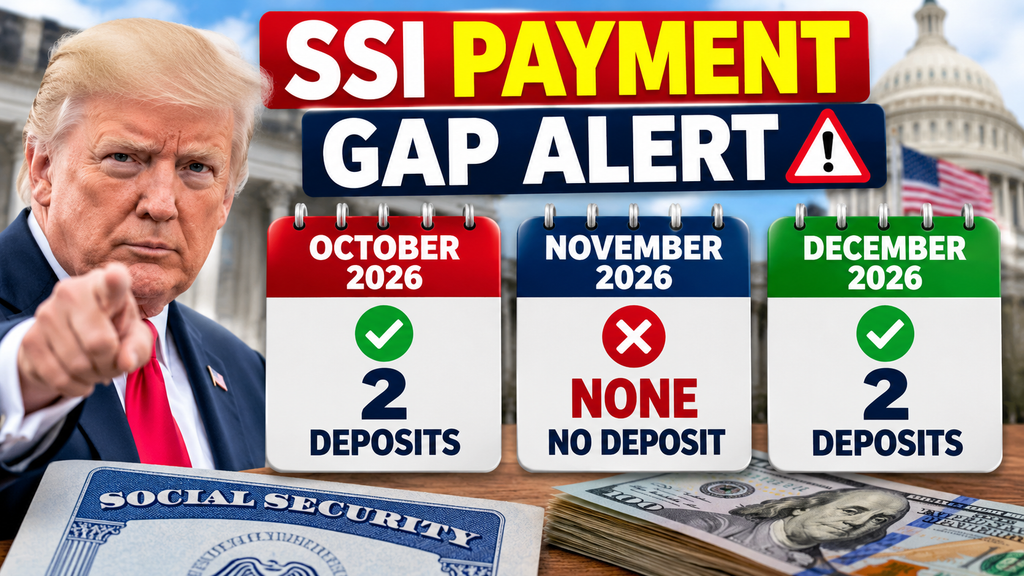 SSI Payment Gap Alert: 2 Deposits in October, None in November, 2 in December (Full Calendar) 1 SSI Payment Gap Alert